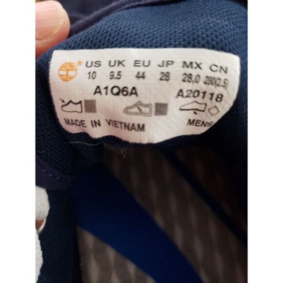 Timberland Tennis‎ Shoes Union Wharf Sneakers Men's Sz 10 Navy Blue - Picture 8 of 9